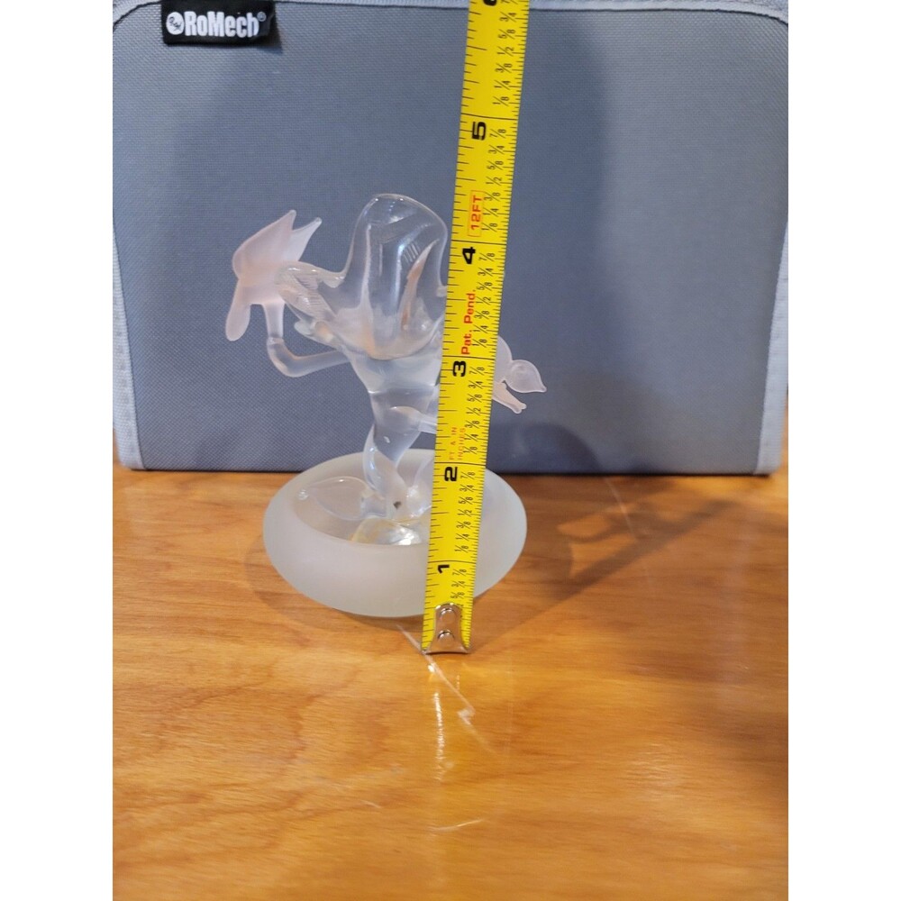 Vintage I.W. Rice Glass Flower Butterfly Hummingbird - Picture 11 of 12